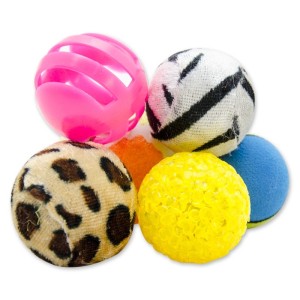 Trixie set palline assortite per gioco gatto