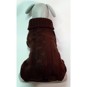 Maglioncini per cani Farmcompany marrone 2