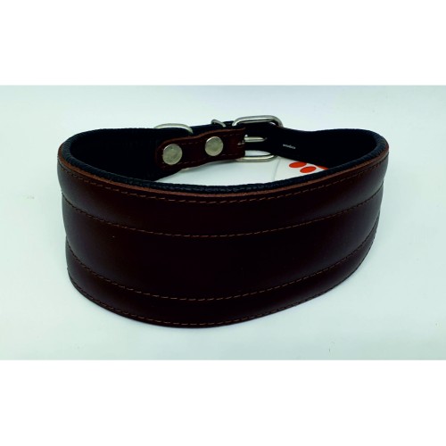 Collare per Levriero in pelle 36-43 marrone Just Leather