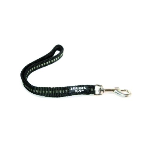 Julius K9 IDC Guinzaglio Cane Corto nylon nero 25mm x 35cm