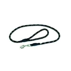 IDC JULIUS K9 Guinzaglio cane nero e bianco 12mm x 1,2 mt.