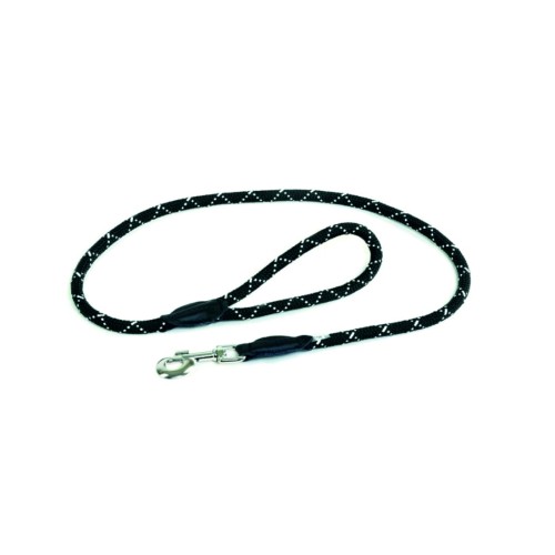 IDC JULIUS K9 Guinzaglio cane nero e bianco 12mm x 1,2 mt.