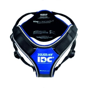 Pettorina Cane JULIUS-K9 IDC LongWalk blu