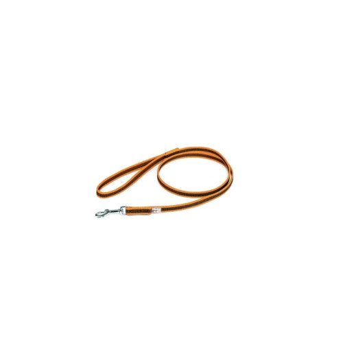 Julius K9 IDC Guinzaglio Cane Nylon Gomma Arancio 20mm x 1,2mt con maniglia