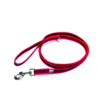 Julius K9 IDC Guinzaglio Cane super grip Rosso 20mm x 2mt con maniglia