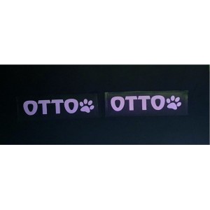 Etichette Riflettenti Personalizzabili per Pettorina imbragatura cane Julius K9 2