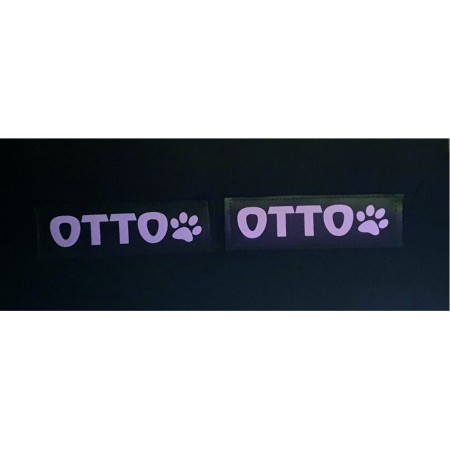 Etichette Riflettenti Personalizzabili per Pettorina imbragatura cane Julius K9