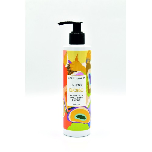 Officinalis Shampoo Elicriso Bio per nutrire e idratare i capelli secchi 200ml.