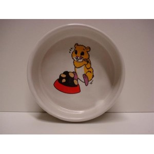 Ciotola Ceramica Criceti e Roditori 90ml-diam.8cm Trixie