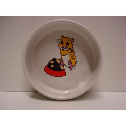 Ciotola Ceramica Criceti e Roditori 90ml-diam.8cm Trixie