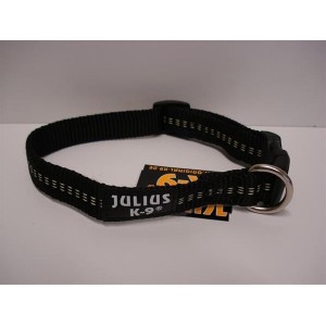 Julius K9 IDC Collare in Nylon nero 20 mm x 27-42 cm