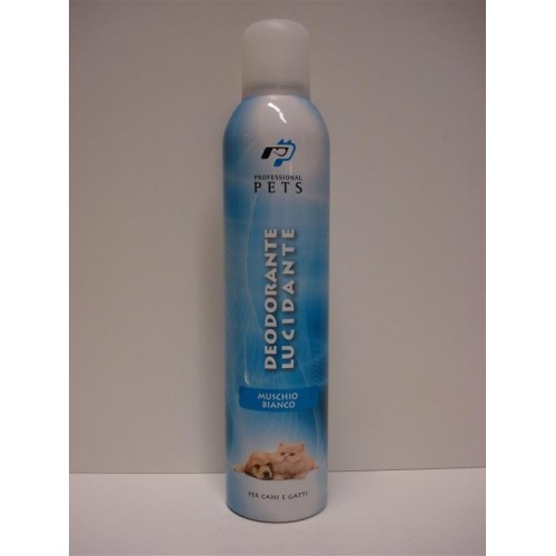 Professional pets deodorante per cani e gatti al muschio bianco