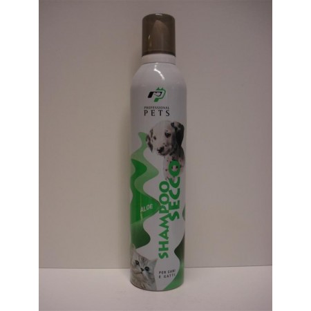Professional Pets shampoo secco per cani e gatti all'aloe
