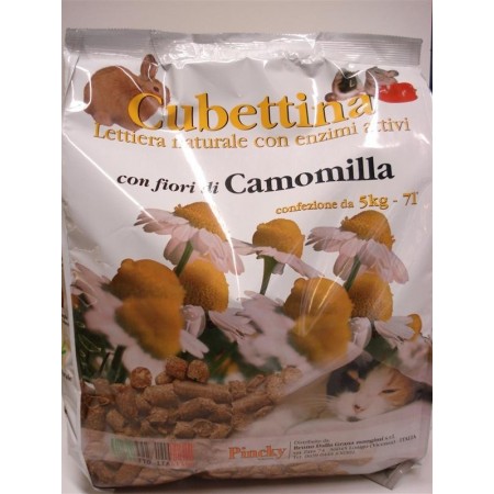 Cubettina alla Camomilla  Lettiera naturale con enzimi attivi