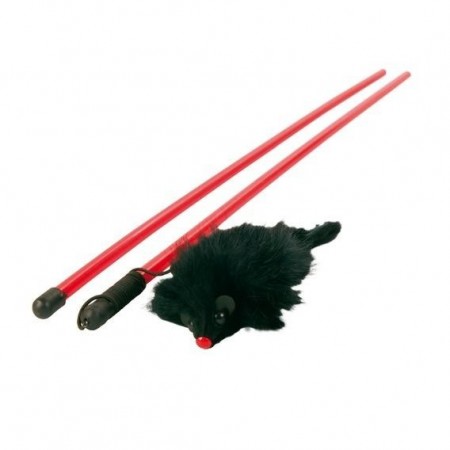 Gioco per gatto canna da pesca con topolino