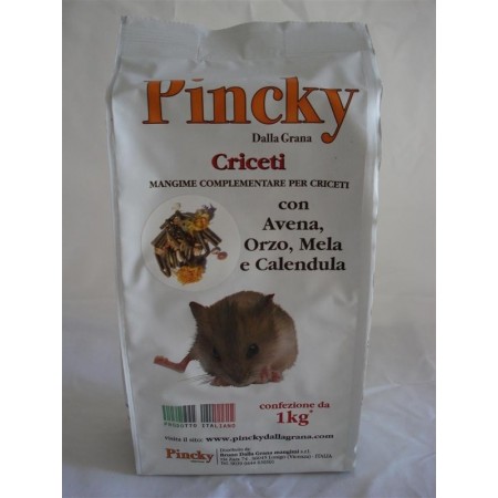 Pincky Dalla Grana - Alimento per criceti con avena, orzo, mela Kg.1