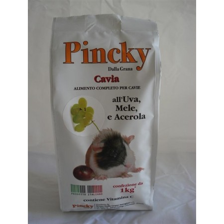 Pincky Dalla Grana Alimento completo per Cavia con Uva, mele, radicchio, acerola Kg1