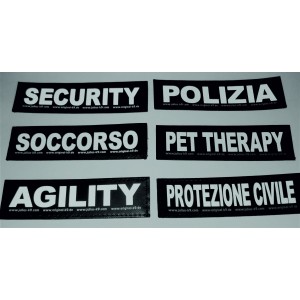 Etichette adatte a Pettorina Cane JULIUS-K9 16x5 cm